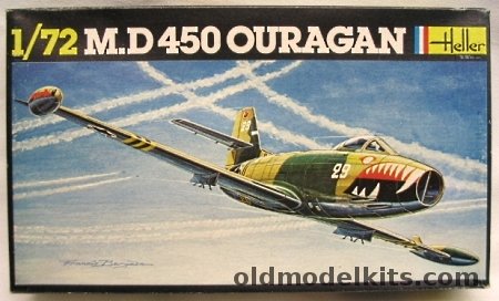 Heller 1/72 MD 450 Ouragan - Israeli 1956 or French Air Force EC 1/12 Cambraisis 1954 - (MD-450), 201 plastic model kit
